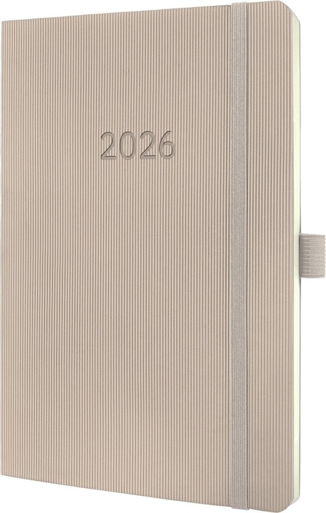 Sigel Wochenkalender 2026 C2630 1W/2S taupe 21x13.5cm (21 x 13.5 cm, German)
