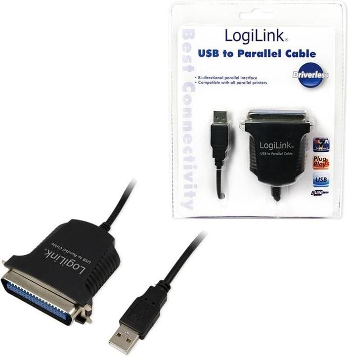 Actual product image LogiLink AU0003C (1.80 m, Parallel (printer))