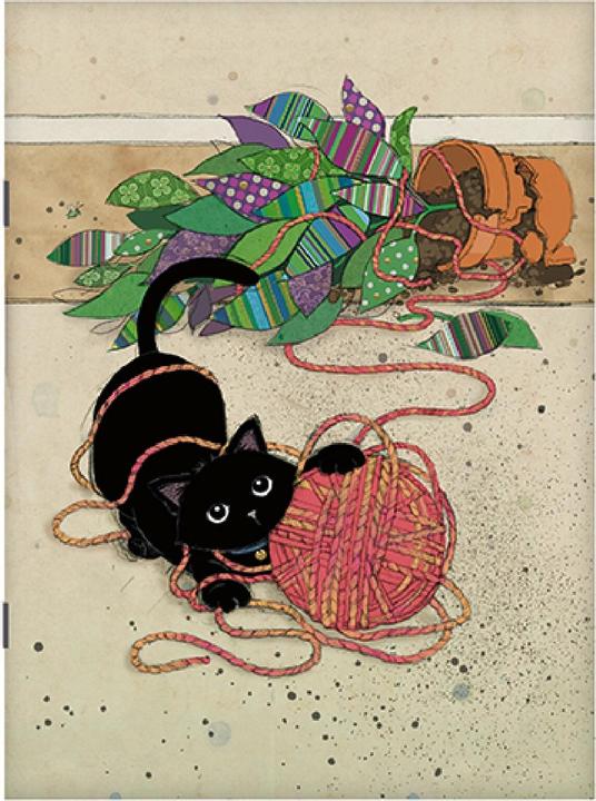 Actual product image Kiub notebook a5 kitten bug art 48 p (A5)