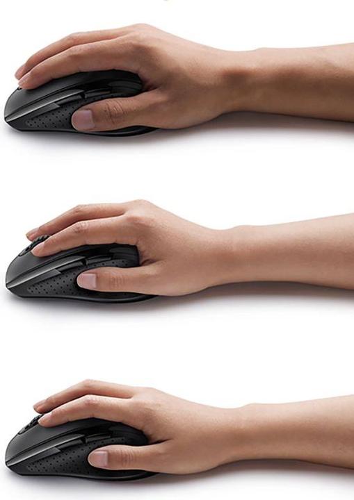 Actual product image Ugreen - Wireless Mouse M511 (45012) - 2.4G, Ergonomic Design, 6 Buttons, 800/1200/1600DPI - Black (Wireless)