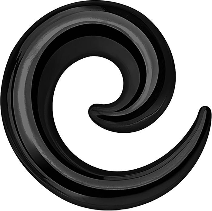 Produktbild Star Piercing Dehnspirale schwarz (ohne Messing, Chirurgenstahl 316L)