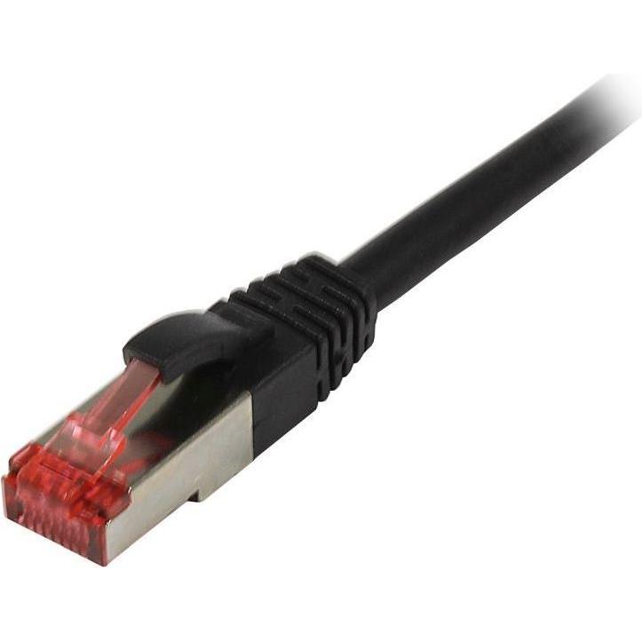 Synergy 21 Patchkabel RJ45, CAT6 250Mhz, 3m schwarz, S-STP(S/FTP),TPE(Superflex) (S/FTP, CAT6a, 3 m), Netzwerkkabel
