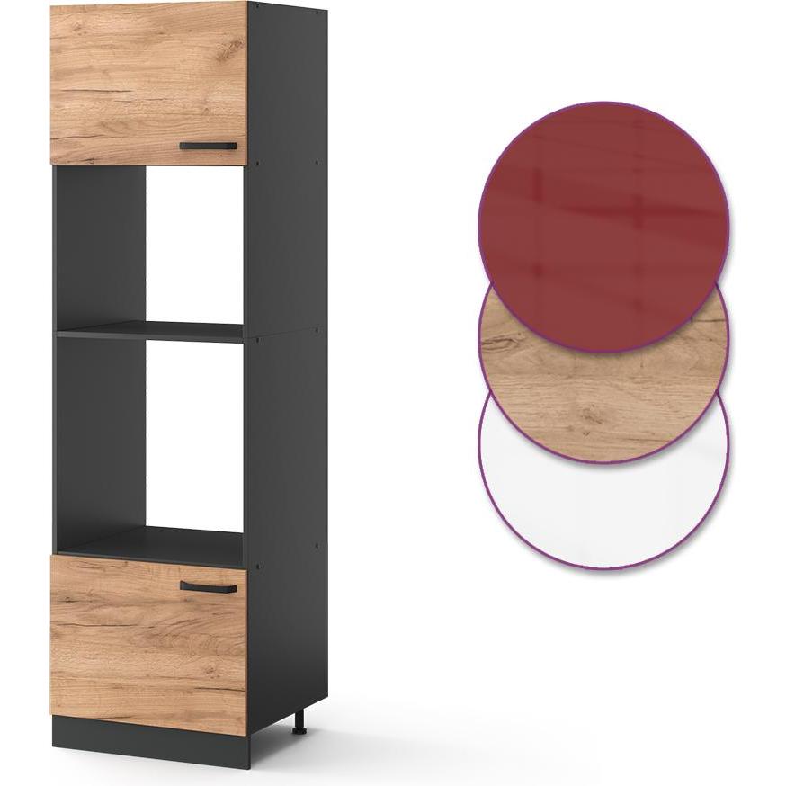 Vicco, Regal, Küchenmöbel R-Line (60 x 57.5 x 207 cm)