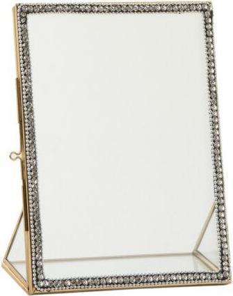 Image du produit J-Line Fotorahmen Schmuck Metall/Glas Gold Small (13 x 18 cm)