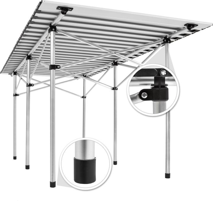 Actual product image tectake Camping folding table
