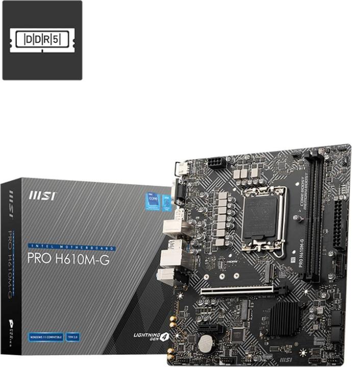 MSI PRO H610M-G (LGA 1700, Intel H610, mATX)