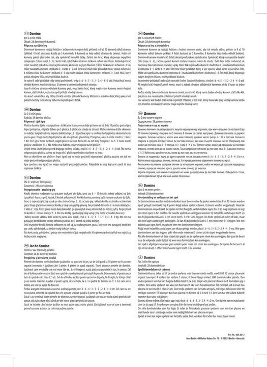 Actual product image Idena Domino game in metal box (German, 2 - 6 Players)