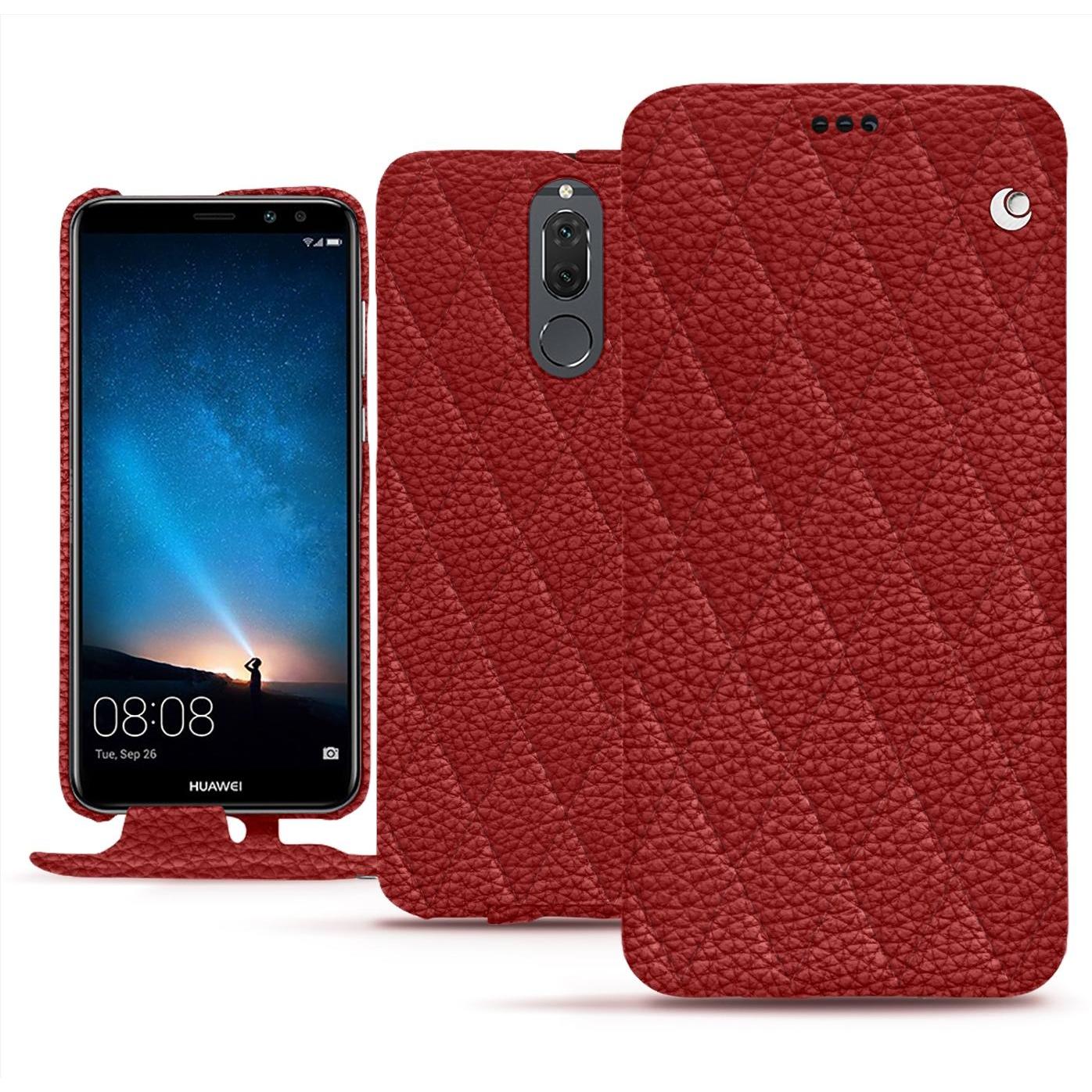 Thumbnail - Noreve Lederschutzhülle vertikal (Huawei Mate 10 Lite), Smartphone Hülle, Rot