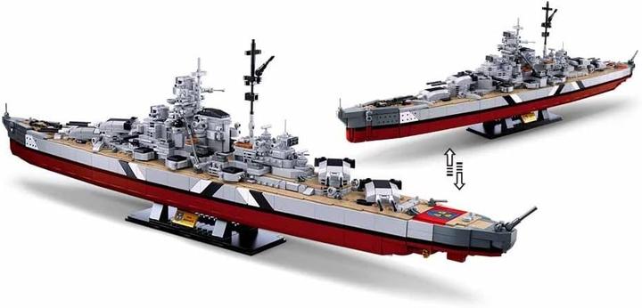 Actual product image Sluban Modelbricks Bismarck Battleship 2-in-1 Building Blocks