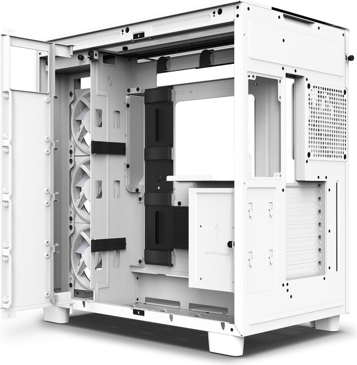 Actual product image NZXT H9 Elite All white (mATX, Mini-ITX, ATX)