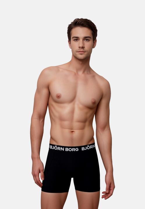 Produktbild Björn Borg Cotton Stretch Boxer Trunks 3P (M, 3er Pack)