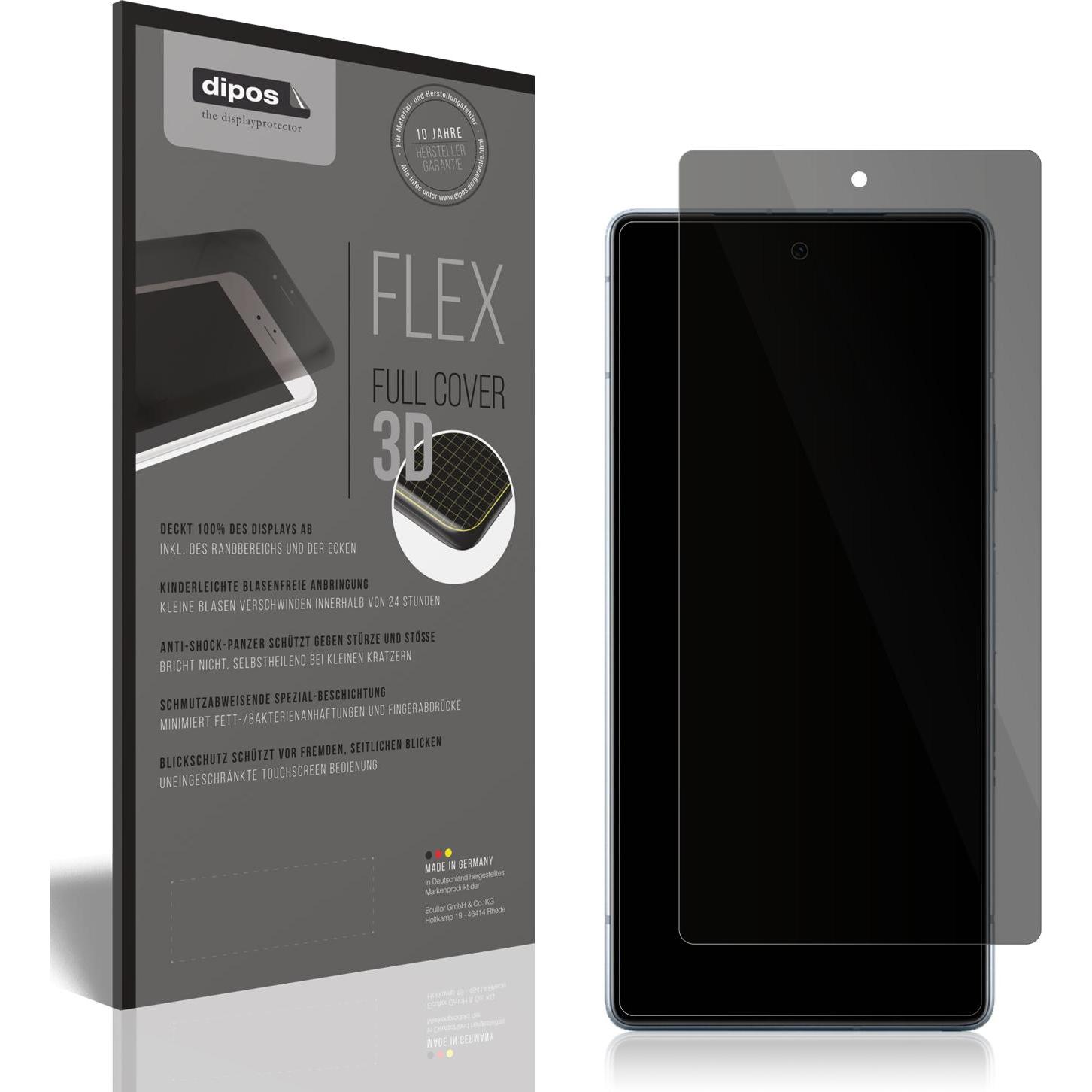 Dipos Blickschutzfolie 2-Way Anti-Shock (2 Stück, Google Pixel 7a), Smartphone Schutzfolie, Transparent