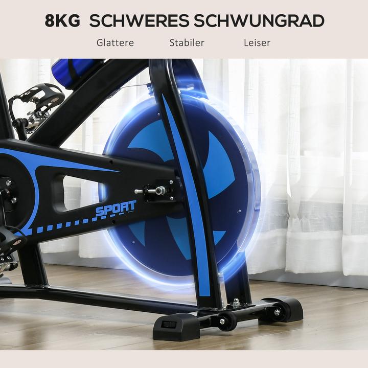 Produktbild SportNow Heimtrainer Stahl, ABS Blau