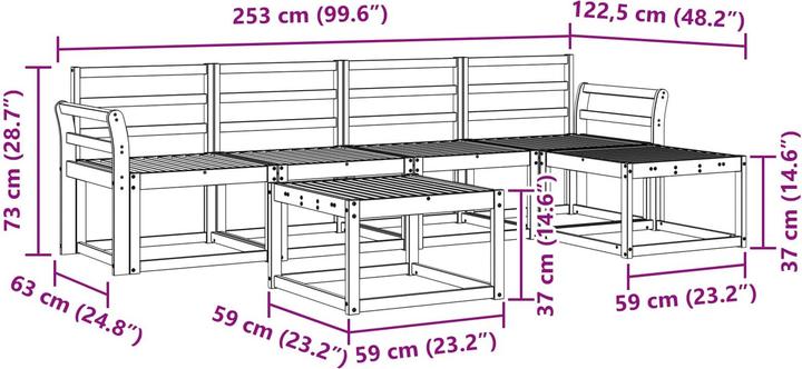 Produktbild vidaXL Outdoor-Sofa