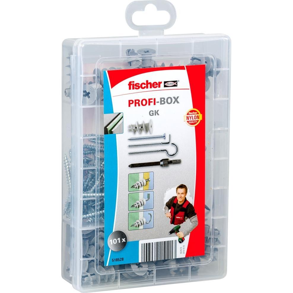 Fischer, Dübel, Meister-Box GK + Screw + Hook (NV) (50 Stk.)