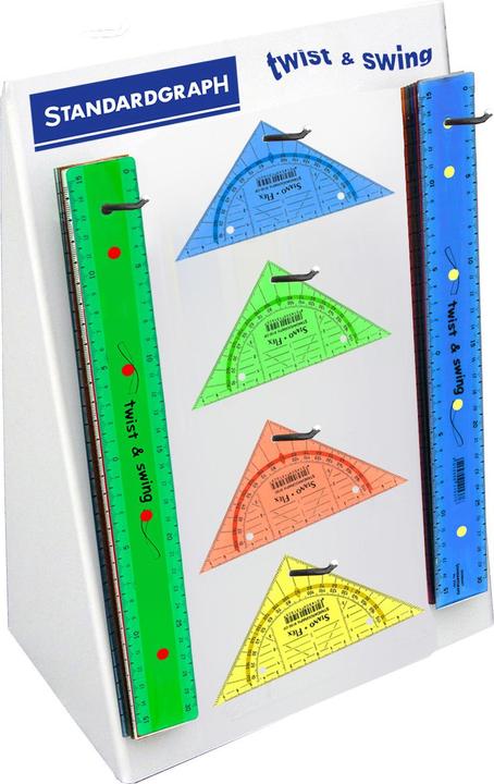 Actual product image Display ruler / triangle (30 cm, Plastic)