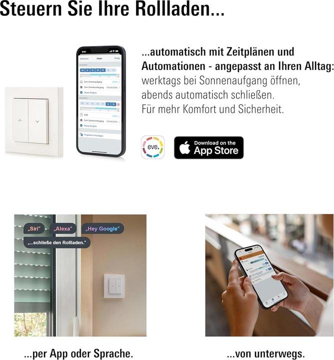 Actual product image Eve Battery Shutter Switch