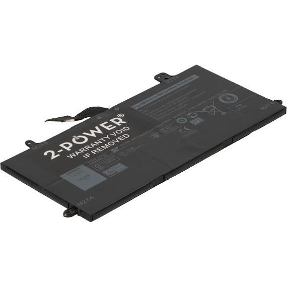 2-Power Main Battery Pack 11.4V 4090mAh (4 Zellen, 4090 mAh), Notebook Akku, Schwarz, Braun
