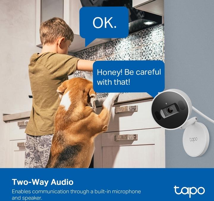 Produktbild TP-Link Tapo C125 AI 4MP QHD WLAN-Kamera MicroSD (2560 x 1440 Pixels)