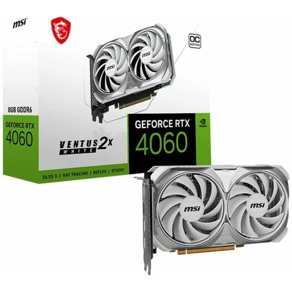 MSI GeForce RTX 4060 VENTUS 2X WHITE OC (8 GB), Grafikkarte