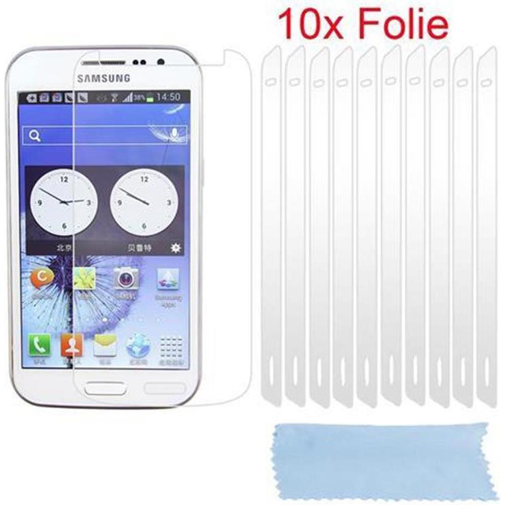 Cadorabo 10x Schutzfolie (1 Stück, Samsung Galaxy S21), Smartphone Schutzfolie, Weiss
