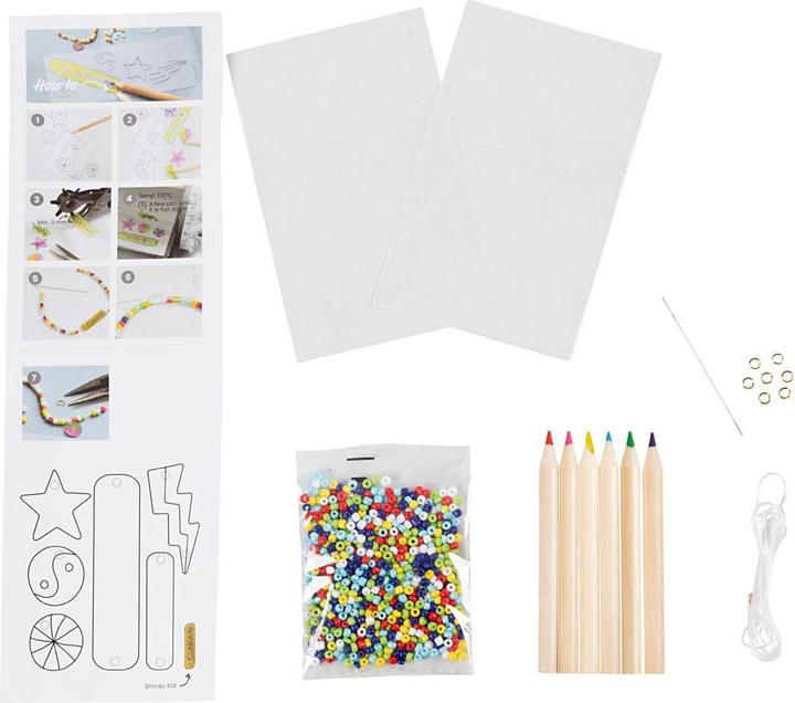 Actual product image Creativ Company Jewellery Craft Set Bracelets with Shrink Foil