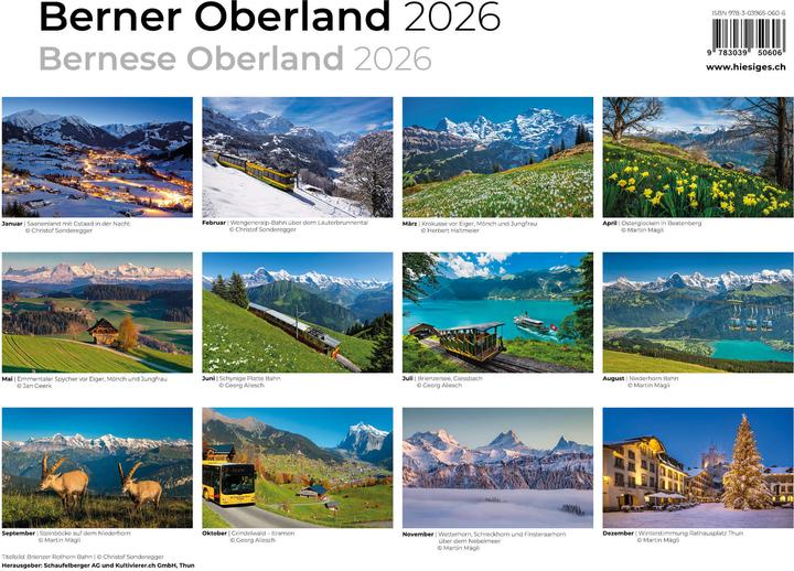 Produktbild Berner Oberland 2026