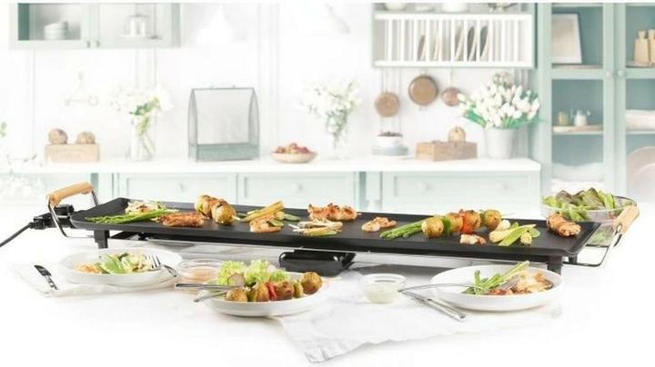Produktbild Domo DO8313TP Teppanyaki XXL 'Family & friends' - 90 cm - 1800 W - houtlook (DO8313TP)