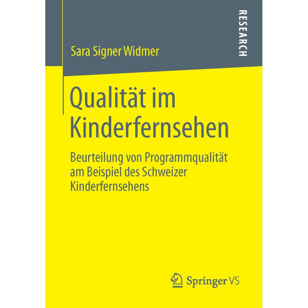 Qualität im Kinderfernsehen, Fachbücher