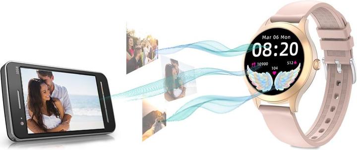 Immagine prodotto Gino Rossi Damen-SMARTWATCH G.Rossi SW014G-3 Roségold, Silikonarmband