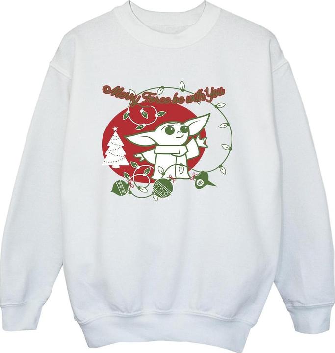 Immagine prodotto Star Wars Baby Yoda Force Be With You Felpa Ragazzi (140, 146)