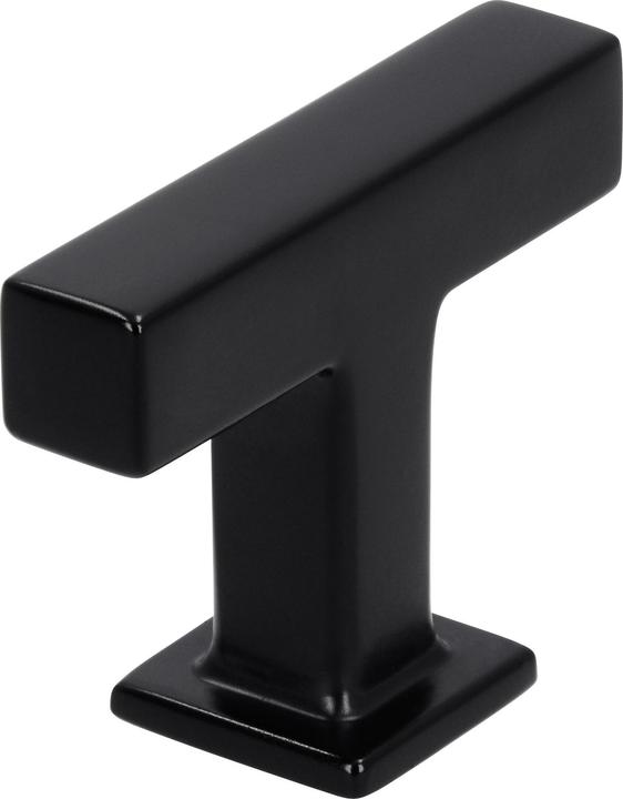 Siro Knopf L= 46 mm Schwarz matt