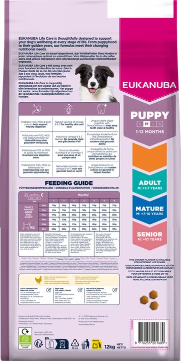 Immagine prodotto Eukanuba Pollo per cuccioli di razza media (Junior, 1 pz., 12000 g)