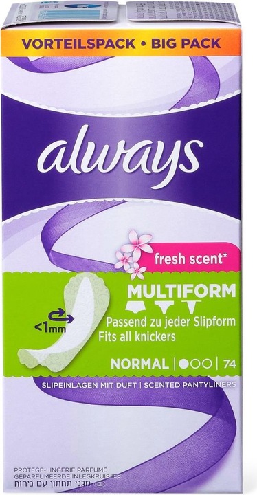 Image du produit Always Multiform Fresh (74 x, Panty liners)