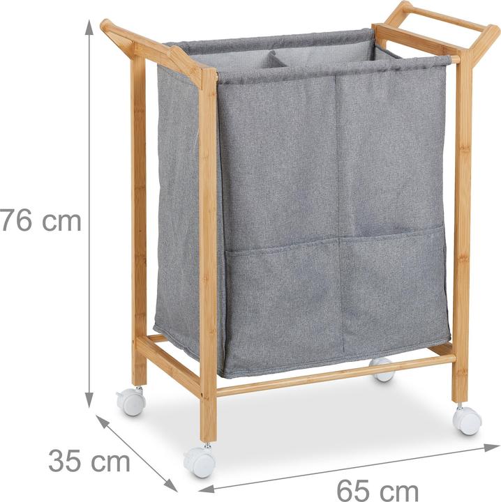 Actual product image Relaxdays Wäschekorb (80 l)