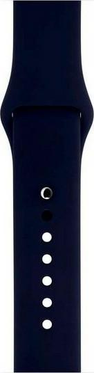 Actual product image pasek Silicon Apple Watch 38/40/ 41 mm niebieski/navy (Stainless steel)