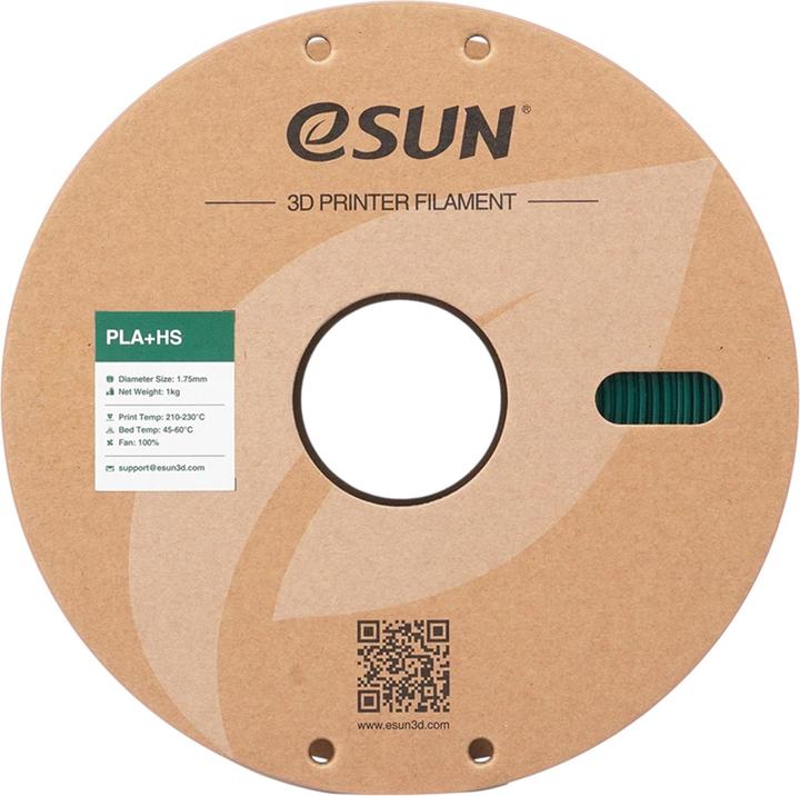 Actual product image eSUN Filament PLA+ High Speed Stechpalmen Grün 1.75mm 1000g (PLA, 1.75 mm, 1000 g)