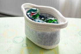 Actual product image Wenko Felt Basket Bea Light Grey (13 cm)