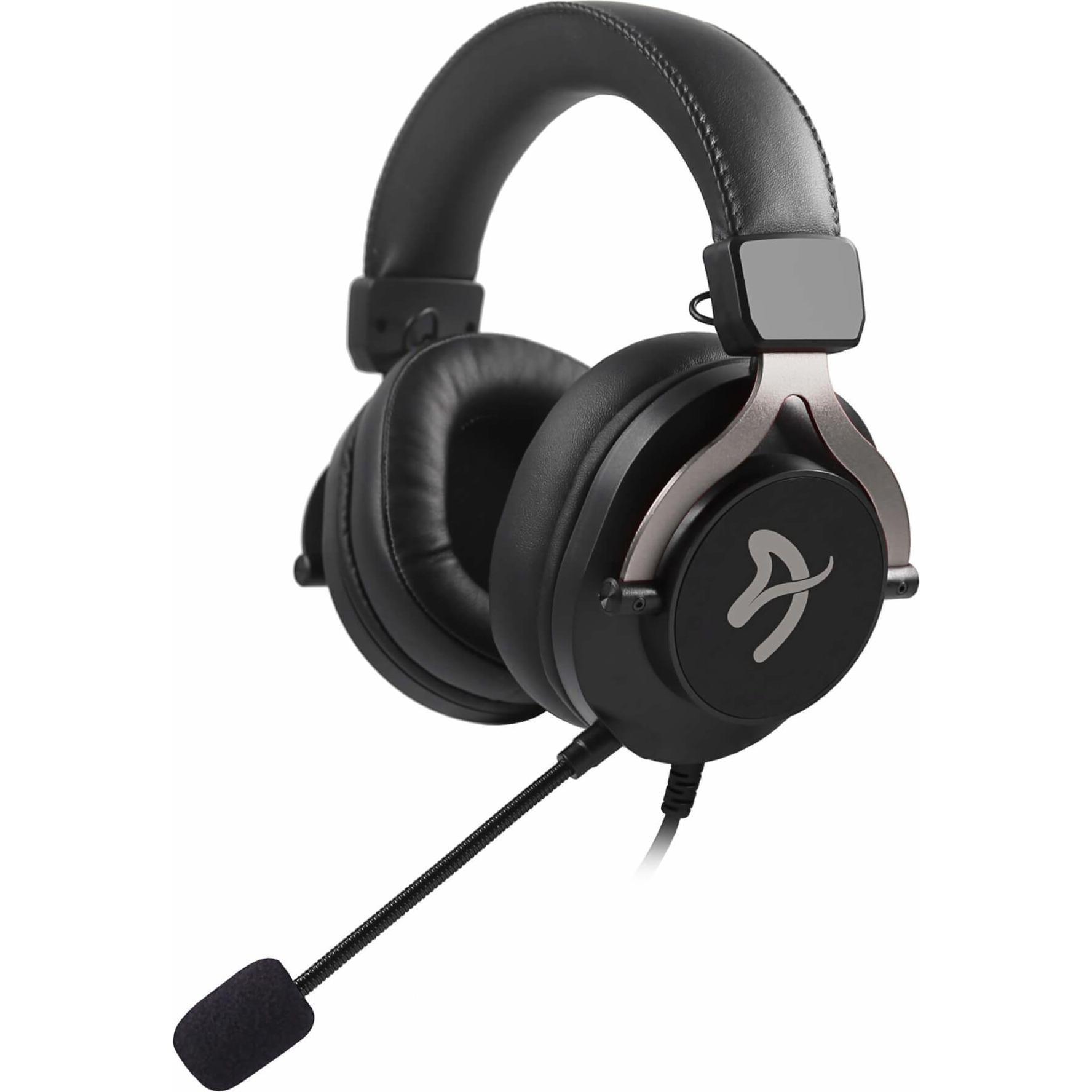 Arozzi Aria Gaming Headset (Kabelgebunden), Gaming Headset, Schwarz