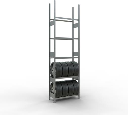 Actual product image Schulte Lagertechnik Wheels basic rack MULTIplus150