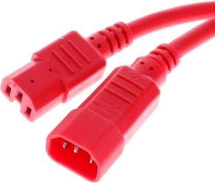 Générique POWERCORD EXTENSION IEC C14 TO IEC C15 RED - 1.8M (1.80 m)