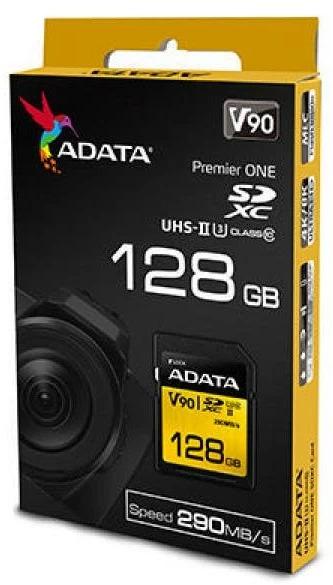 Productafbeelding Adata SDXC-kaart Premier ONE UHS-II 128 GB (128 GB, SDXC, U3, UHS-II)