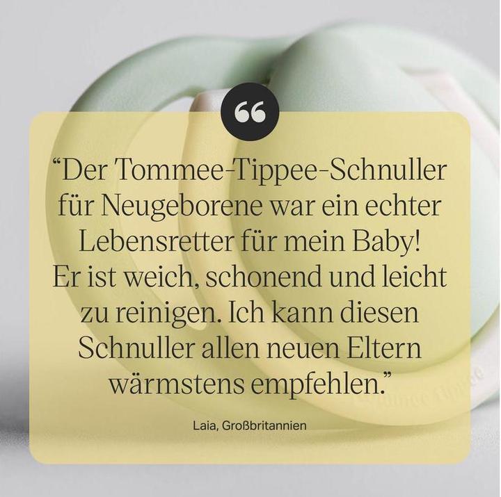 Actual product image Tommee Tippee Ser Schnuller 0-2 M. 2 tlg. (2x, 0 - 2 Months)