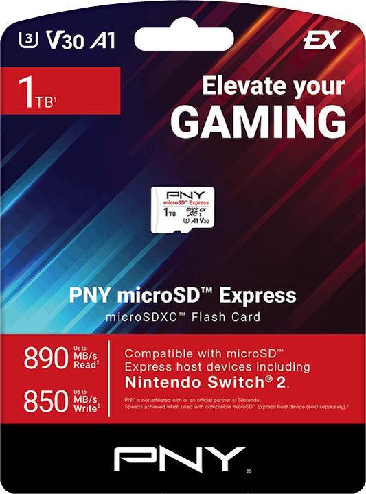 Actual product image PNY SD MicroSD 1TB microSD Express (1000 GB, microSD Express, microSDXC, U3, UHS-I)