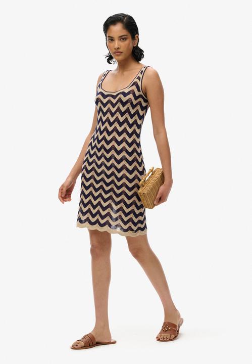 Produktbild Superdry Mini-Strickkleid mit Zickzackmuster (L)