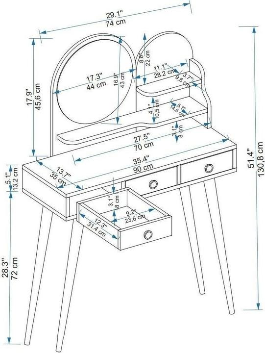 Image du produit Kalune Design Gordon (35 x 35 x 130.80 cm)