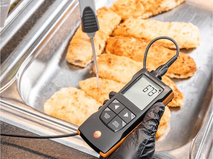 Actual product image Testo 110 Temperature measuring instrument -200 - +800 °C Sensor type NTC, Pt100 (Temperature measuring device)