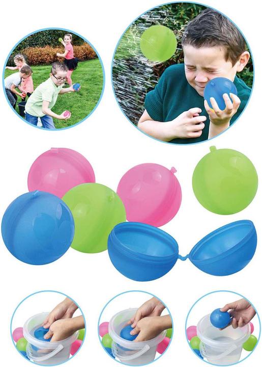 Actual product image Playfun Nachfüllbare Wasserbälle von, 6 Stk. (6 x)