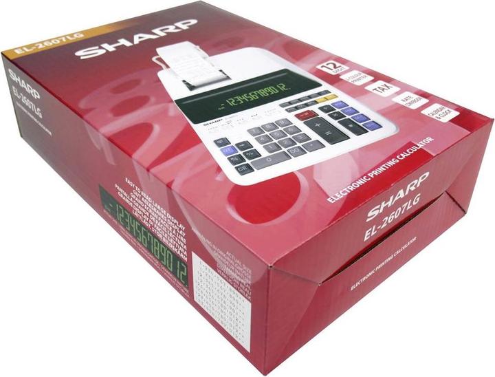 Actual product image Sharp Printing desk calculator EL-2607 LG (Batteries, Electrical connection)