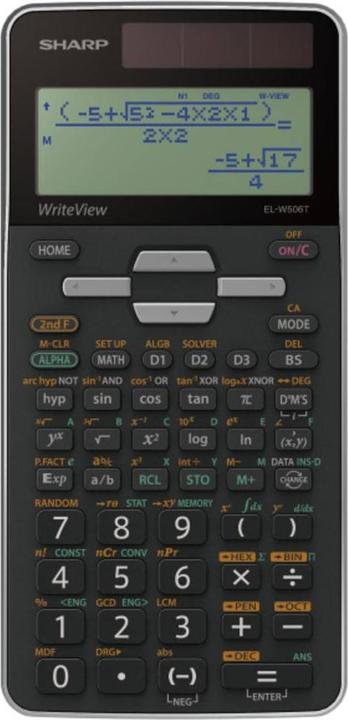 Actual product image Sharp School calculator (Batteries, Solar cells)